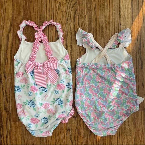 Classic Whimsy Kids Ruffle Swim One Piece Set - Picture 2 of 5